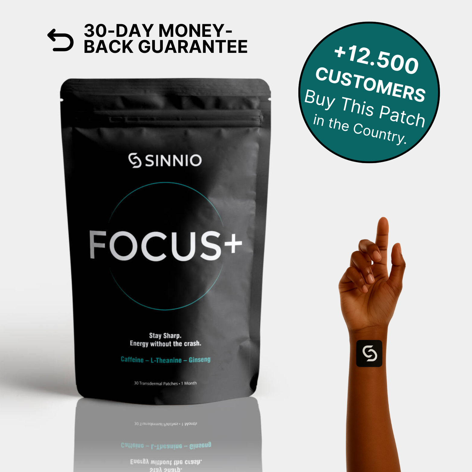 PATCH FOCUS+ — Laser Focus, Steady Energy